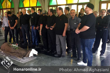 مراسم تشییع پیکر مهدی آرین‌نژاد دوبلور پیشکسوت 