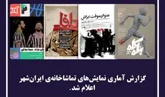 گزارش آماری نمایش‌های تماشاخانه‌ ایرانشهر اعلام شد