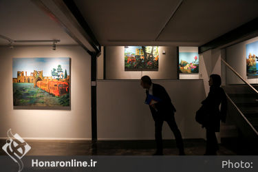افتتاحیه نمایشگاه نقاشی های قاسم محمدی در گالری ایوان