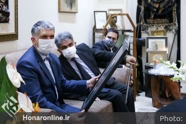 دیدار سیدعباس صالحی با خانواده مرحوم استاد پیشکسوت موسیقی  عبدالوهاب شهیدی
