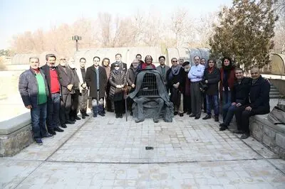 بازدید هنرمندان و روسای انجمن‌های تجسمی از روند بهسازی موزه هنرهای معاصر تهران