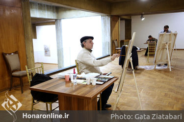 کارگاه تجسمی نمایشگاه «سرو ایرانی» در فرهنگسرای نیاوران