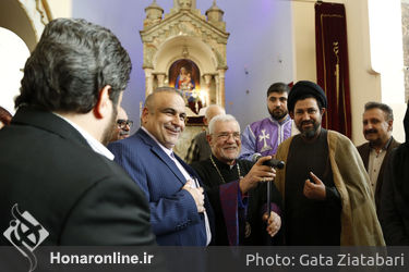مراسم تجلی دوستی و الفت مسلمانان و مسیحیان 