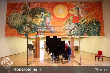 تحویل آثار هشتمین دوسالانه مجسمه‌سازی تهران در تالار وحدت