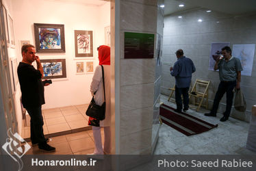 افتتاحیه نمایشگاه طراحی و تصویرسازی‌های پرویز لطف‌الهی در گالری ویستا پلاس