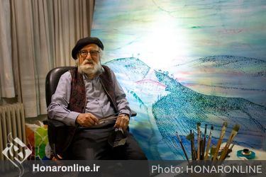 دیدار نوروزی وزیر فرهنگ و ارشاد اسلامی با «نقاش بهشت»