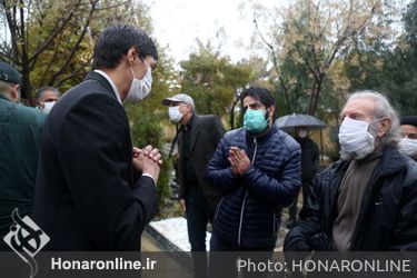 مراسم تشییع پیکر استاد "پرویز پورحسینی"