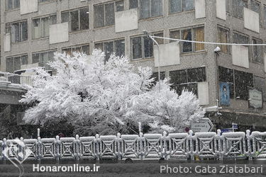 یک روز برفی در تهران