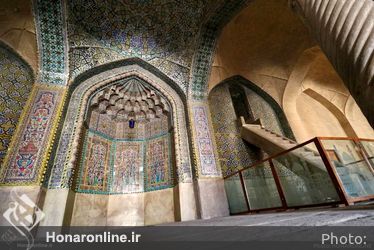 محراب میعادگاه عاشقی که با هنر ایرانی مزین شد