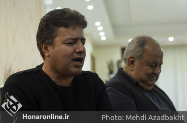 عیادت و تجلیل از استاد موسیقی عبدالوهاب شهیدی