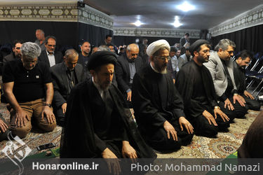 مراسم گرامى‌داشت هفتمین شب شهادت امام حسین (ع) در موسسه توسعه هنرهای معاصر