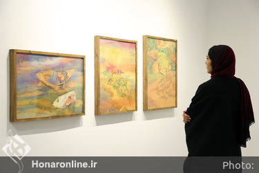 افتتاحیه نمایشگاه نقاشی های حسن مرشد در گالری هپتا