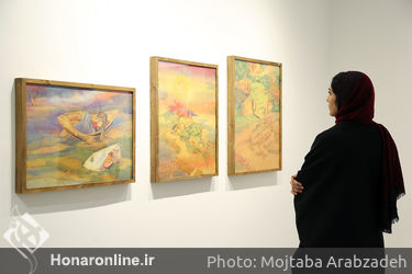 افتتاحیه نمایشگاه نقاشی های حسن مرشد در گالری هپتا