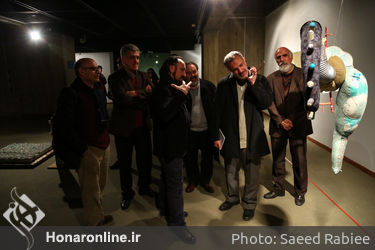 بازدید احمد مسجدجامعی از نهمین جشنواره هنرهای تجسمی فجر‎