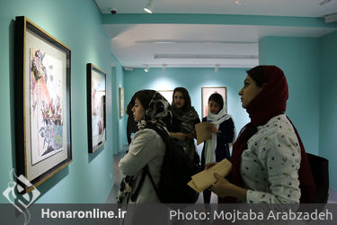 آثار فریدون آو و محسن احمدوند  با عنوان "سهراب و زنبورها و گل و بلبل" در گالری اعتماد 