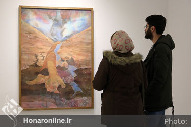افتتاحیه نمایشگاه نقاشی های حسن مرشد در گالری هپتا