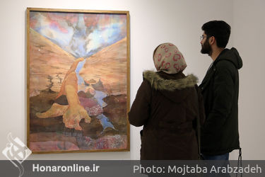 افتتاحیه نمایشگاه نقاشی های حسن مرشد در گالری هپتا