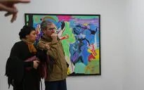 افتتاحیه نمایشگاه نقاشی‌های علی نصیر در گالری اُ