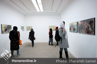 افتتاحیه نمایشگاه نقاشی های ندا زارع در گالری امکان