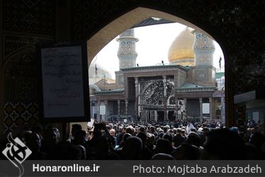 مراسم عزاداری ظهر عاشورا در حرم حضرت عبدالعظیم الحسنی (ع)