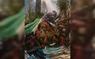  نقشی از صحنه شهادت حضرت ابوالفضل(ع)
