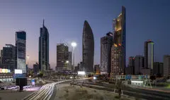 ساختمان تازه بانک مرکزی کویت یک آسمانخراش ۳۰۰ متری است