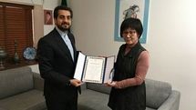 Japanese Persian calligrapher Hisako Tsunoda honored by Iranian association