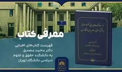 
معرفی کتاب «فهرست کتاب‌های اهدایی دکتر محمد مصدق» در کتابخانه ملی ایران
