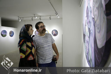 نمایش نقاشی های مهتاب مولوی در گالری مهروا