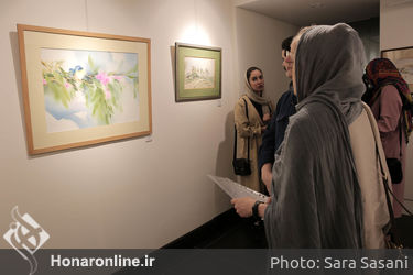 گزیده آثار بزرگان آبرنگ ایران در گالری آوای هنر
