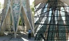 مرمت آرامگاه خیام نیشابوری پروژه‌ای که سه سال طول کشید
