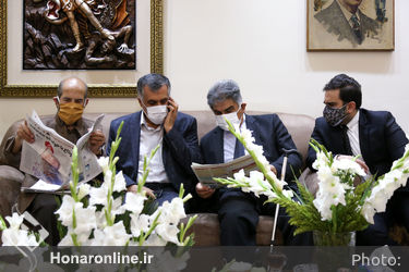 دیدار سیدعباس صالحی با خانواده مرحوم استاد پیشکسوت موسیقی  عبدالوهاب شهیدی