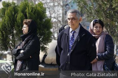 تشییع پیکر طلیعه کامران از مقابل موزه هنرهای معاصر