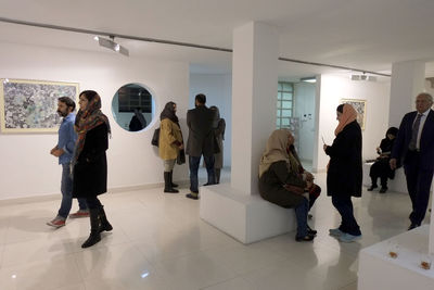 افتتاحیه نمایشگاه آثار شیرین ملت گهر در گالری آران