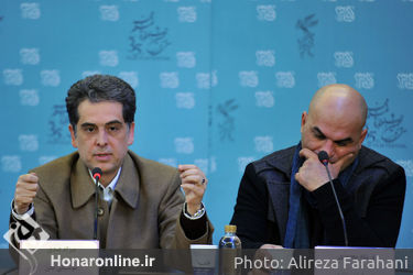 نشست‌ خبری فیلم سینمایی قاتل اهلی در روز هفتم سی و پنجمین جشنواره فیلم فجر در مرکز همایش های برج میلاد (12)