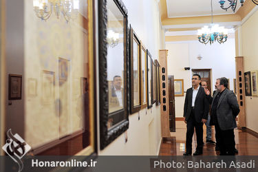 بازدید مرادخانی و ایوبی از دهمین دوسالانه ملی نگارگری ایران