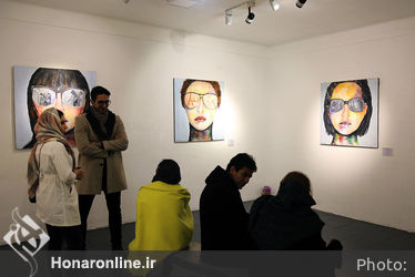 افتتاحیه نمایشگاه نقاشی‌های نیوشا خطیب در گالری فردا