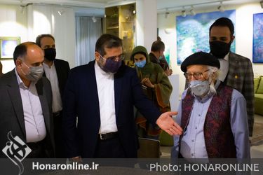 دیدار نوروزی وزیر فرهنگ و ارشاد اسلامی با «نقاش بهشت»