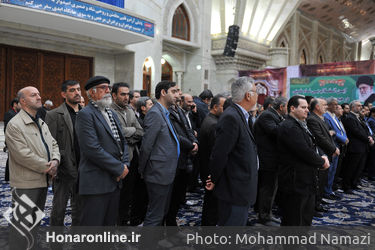 تجدید بیعت وزیر فرهنگ و ارشاد اسلامی به همراه جمعی از معاونان و مدیران این وزارتخانه و اصحاب فرهنگ، هنر، رسانه و با آرمان‌های حضرت امام (ره) 