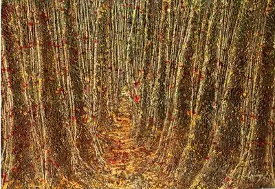 Arbor Day inspires talks with painter Manouchehr Niazi on his Trees series