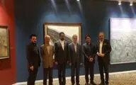 دیدار وزیر فرهنگ و فاطمه ذوالقدر از یازدهمین حراج تهران