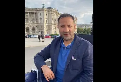 انوشیروان محسنی در یک فیلم اتریشی