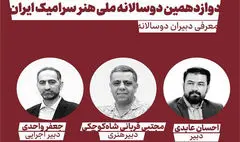 معرفی دبیران دوازدهمین دوسالانه ملی هنر سرامیک ایران