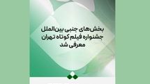 بخشهای جنبی بینالملل جشنواره فیلم کوتاه تهران معرفی شد