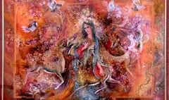 تابلوی «حمایت» استاد فرشچیان مرمت شد