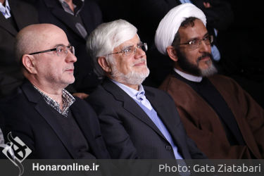 عارف - مرادخانی - مازنی  -شفیعی  به تماشای نمایش "فصل بهارنارنج" با نقش‌آفرینی هنرمندان نابینا نشستند