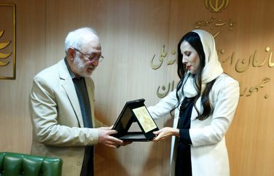 Serbia's first lady Tamara Vucic visits Iran national library