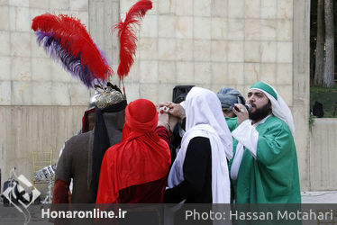 مجلس "حضرت مسلم(ع)" در اولین شب تعزیه خوانی در فرهنگسرای نیاوران