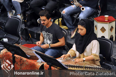تمرین  ارکستر ملی ایران به رهبری اسماعیل واثقی در تالار وحدت