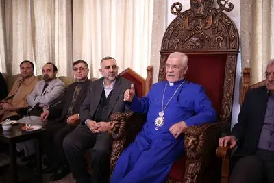 دیدار معاون امور فرهنگی از خلیفه‌گری ارامنه در آستانه سال جدید میلادی